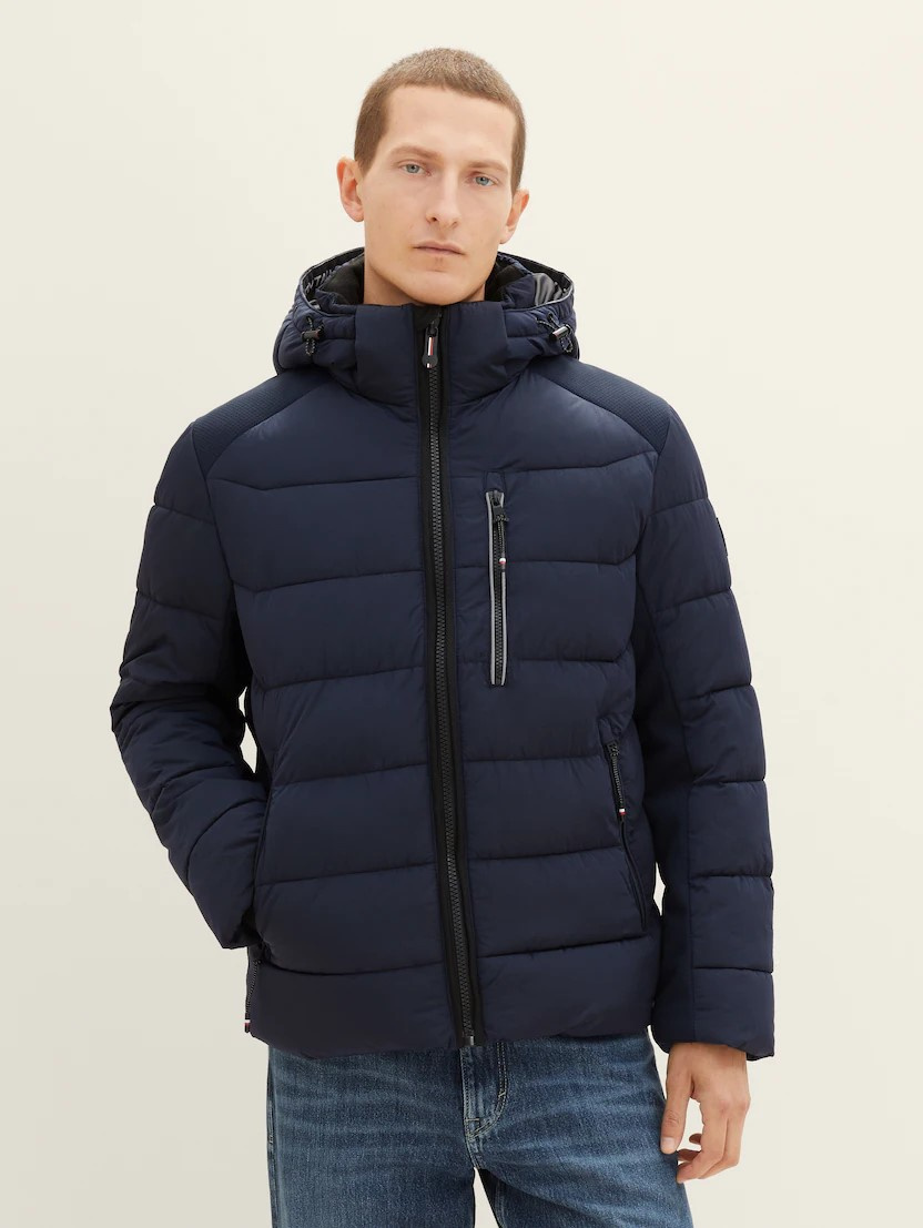 Pánská zimní bunda TOM TAILOR modrá-XL