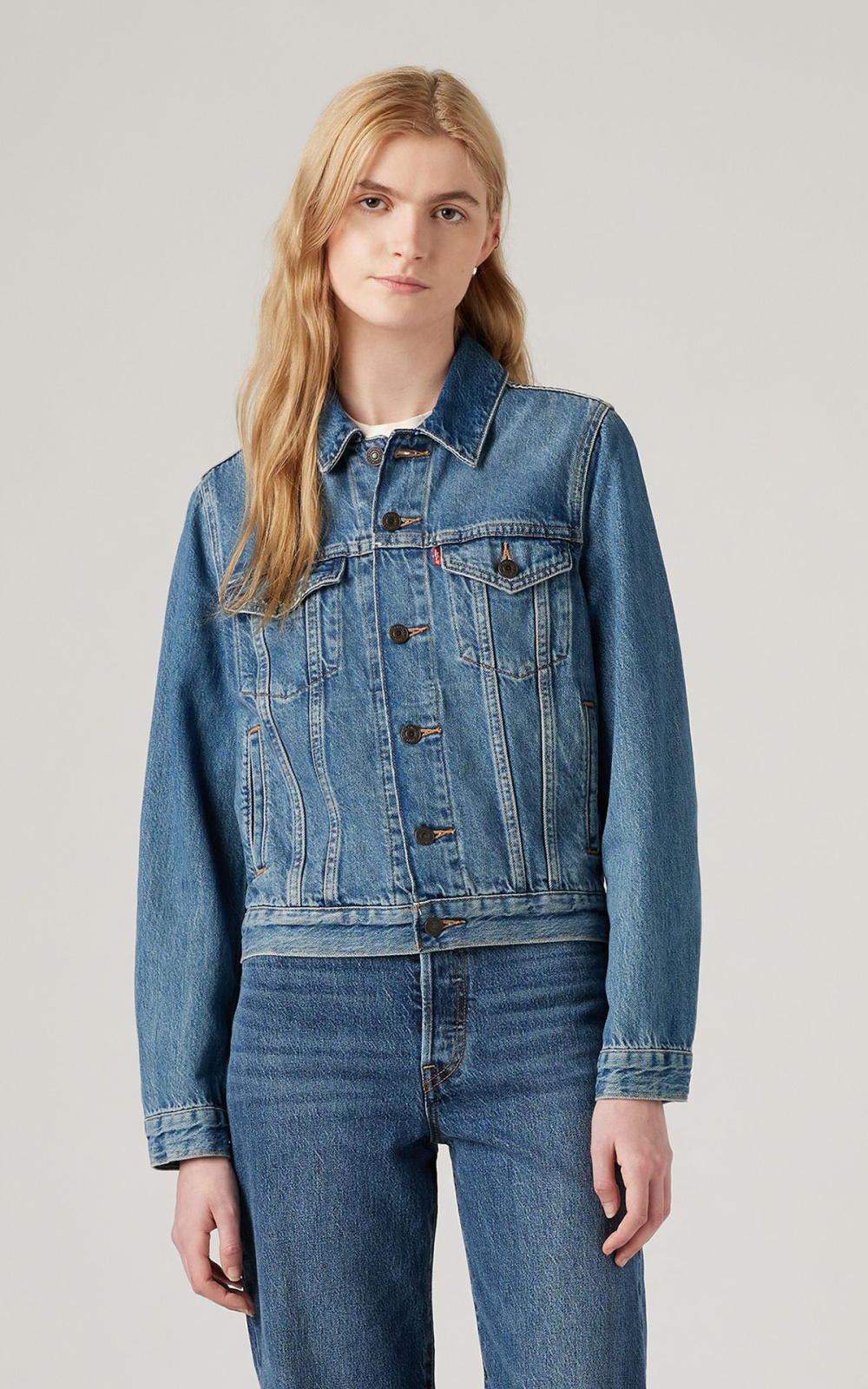 Dámská džínová bunda LEVI'S modrá-XL