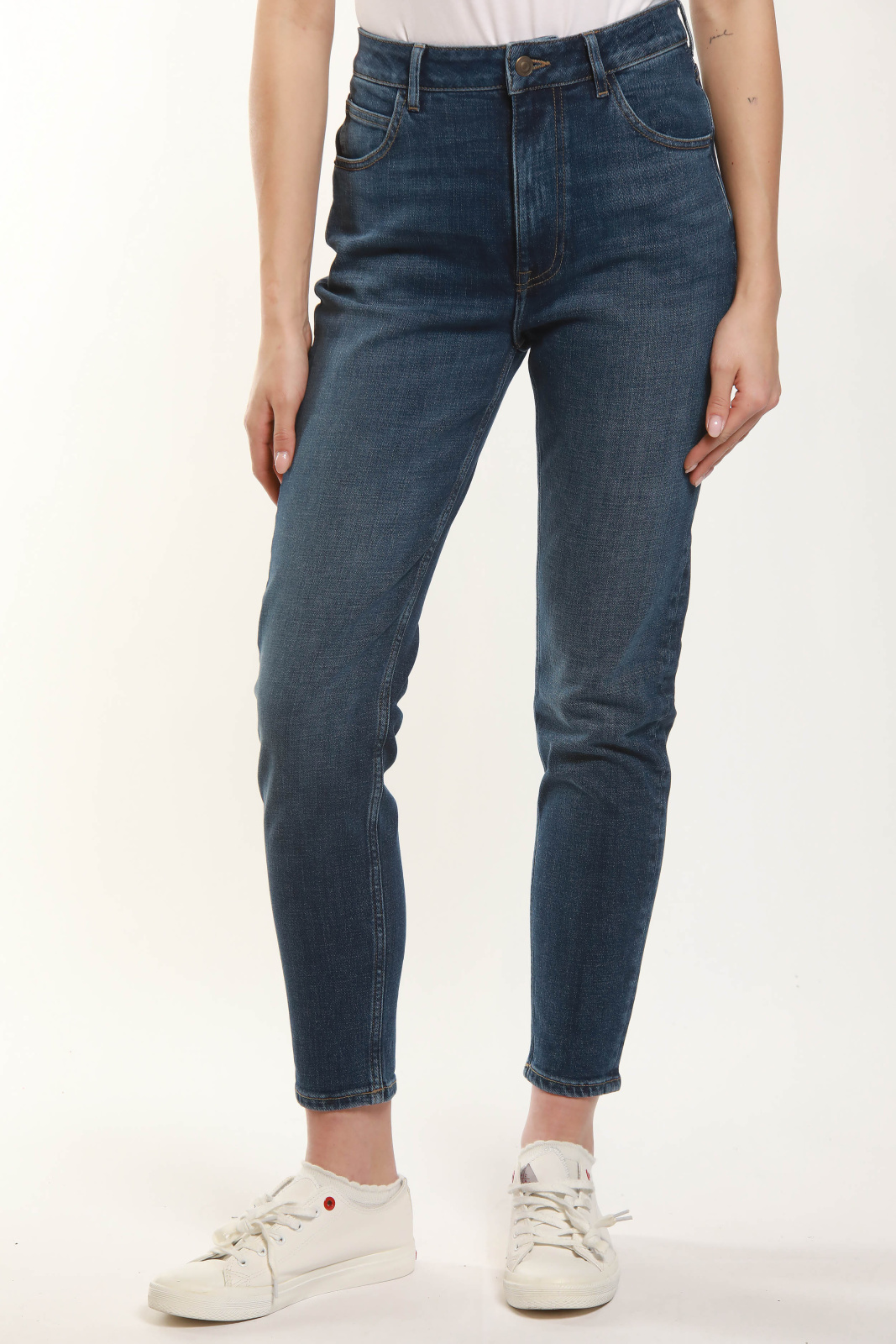 Dámské džíny CROSS JEANS Joyce klasicky modré-seprané-32/30