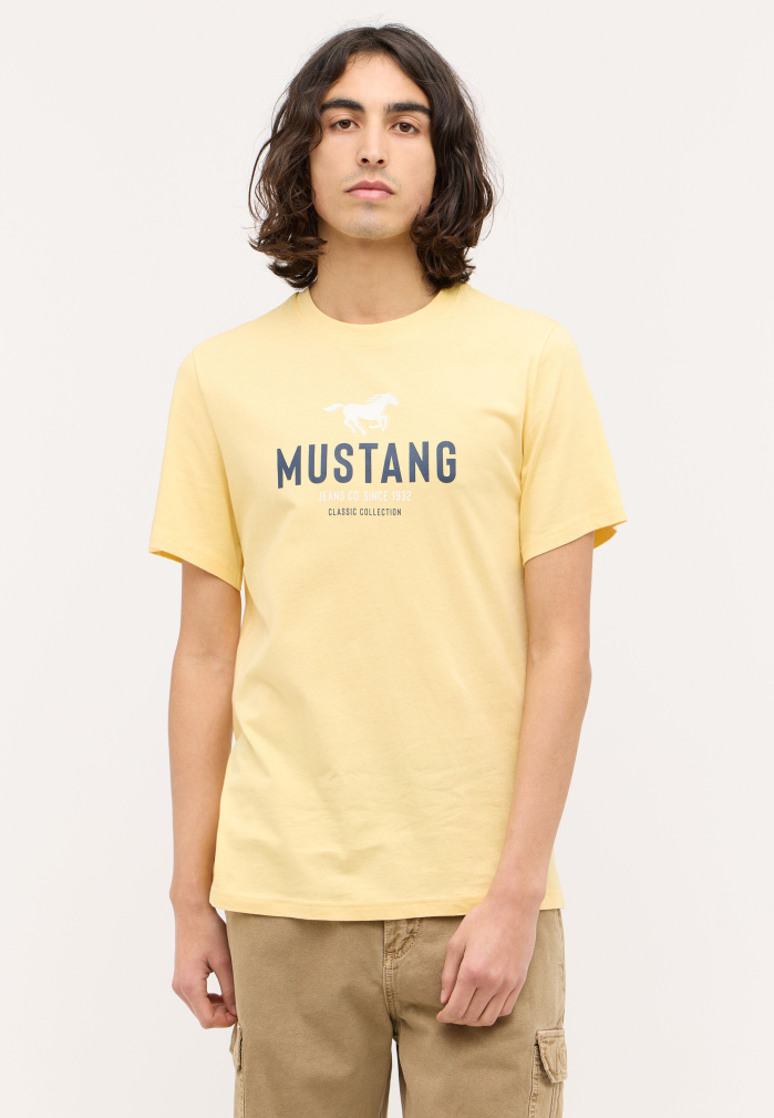 Pánské tričko k.r. MUSTANG žluté