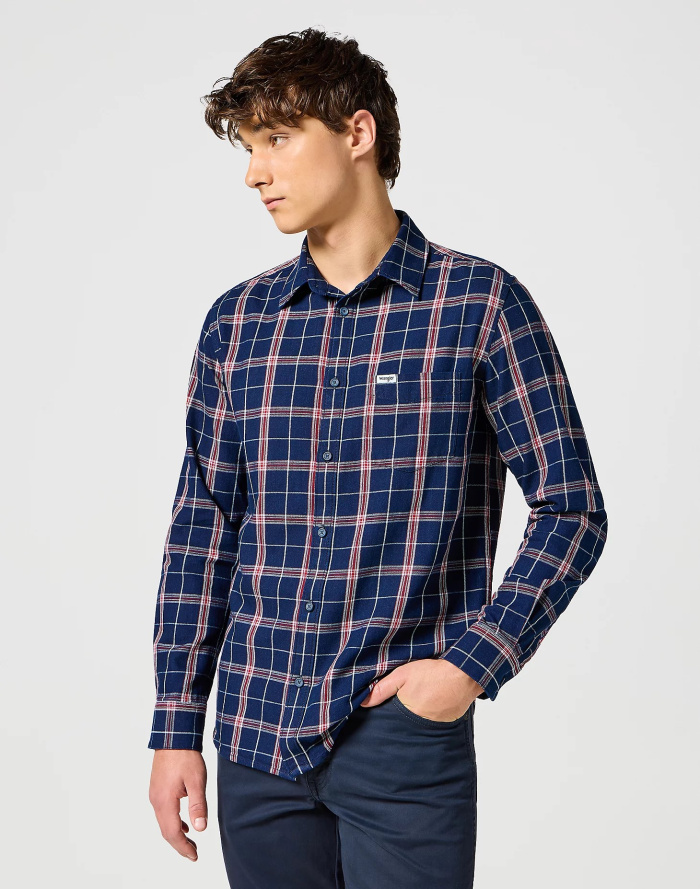 Pánská košile d.r. WRANGLER One Pocket Shirt vícebarevná